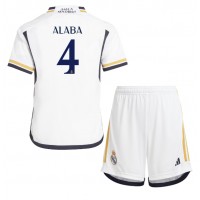 Dječji Nogometni Dres Real Madrid David Alaba #4 Domaci 2023-24 Kratak Rukav (+ Kratke hlače)